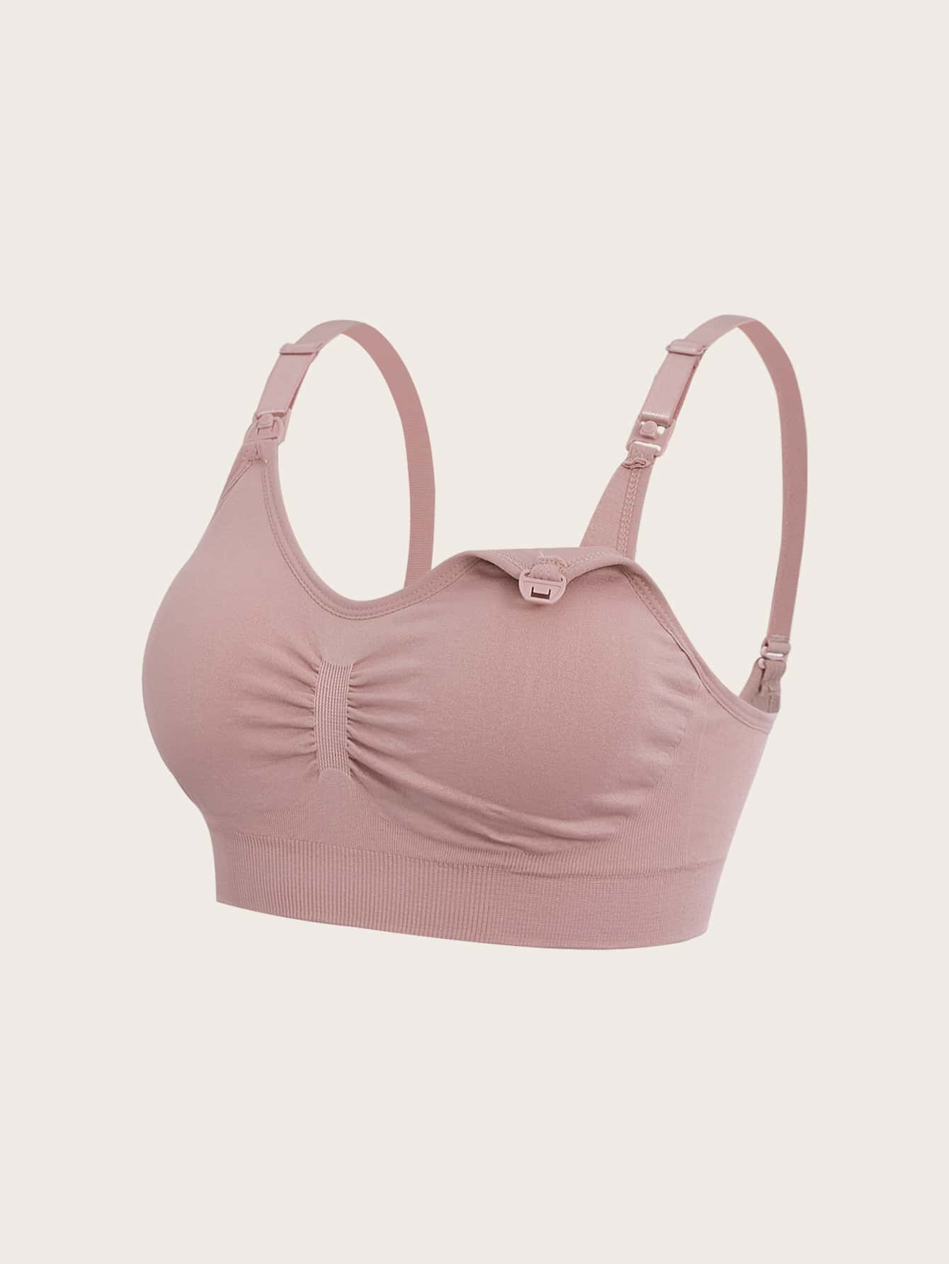 3pcs Maternity Simple Solid Comfort Nursing Bras