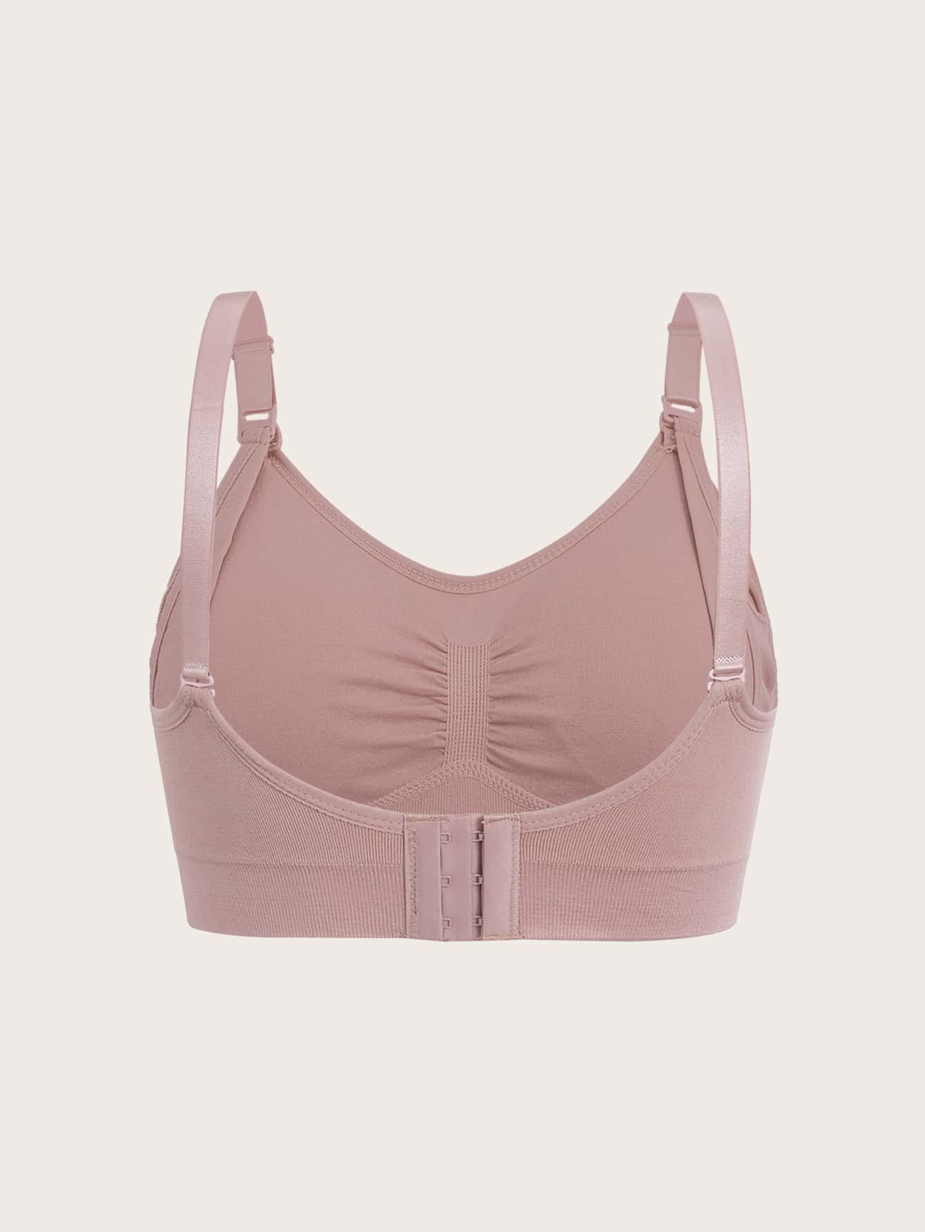 3pcs Maternity Simple Solid Comfort Nursing Bras