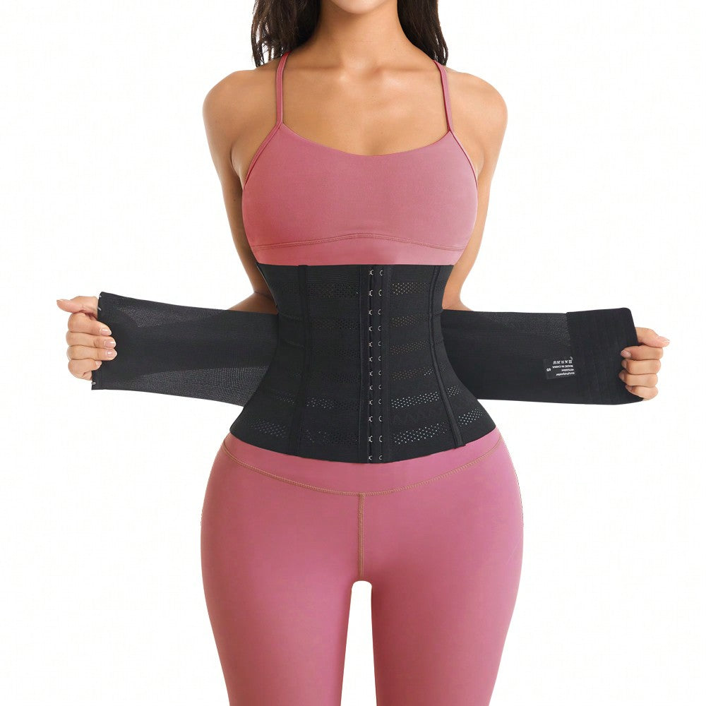 Double Belt Waist Cincher Trainer Slimming Body Shaper Corset Adjustable Shapewear Flat Belly