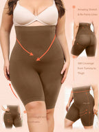 Plus High Waist Tummy Control Shapewear Shorts