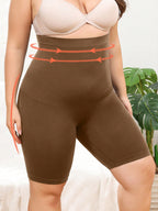 Plus High Waist Tummy Control Shapewear Shorts