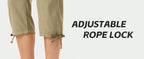 Women's Cargo Capris Hiking Pants Lightweight Quick Dry Outdoor Athletic Travel Casual Loose Comfy Cute Pockets