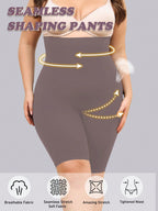 Plus High Waist Tummy Control Shapewear Shorts