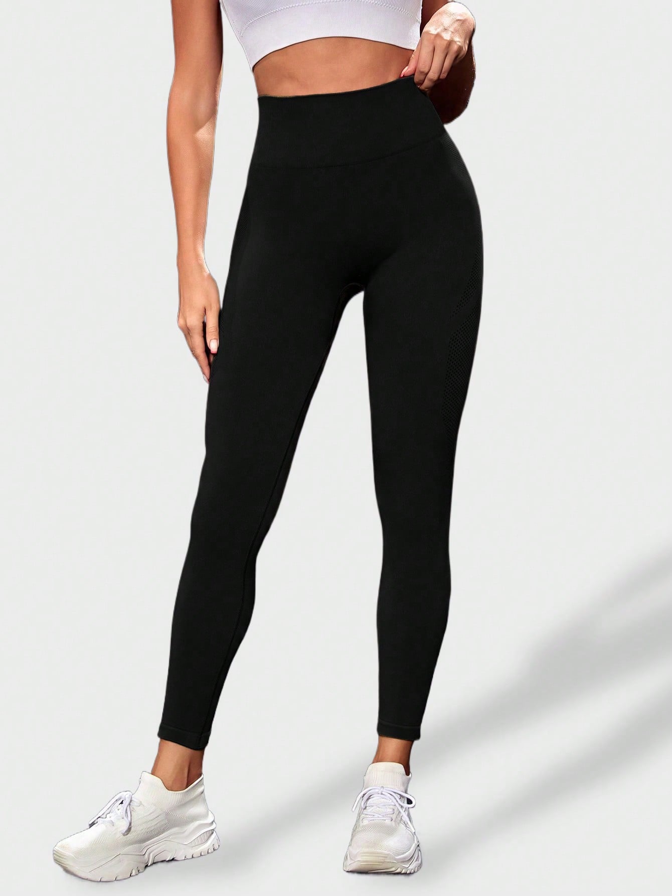 Women's Outdoor Leisure Yoga Tight-Fitting Fitness Running Seamless  Sports Leggings