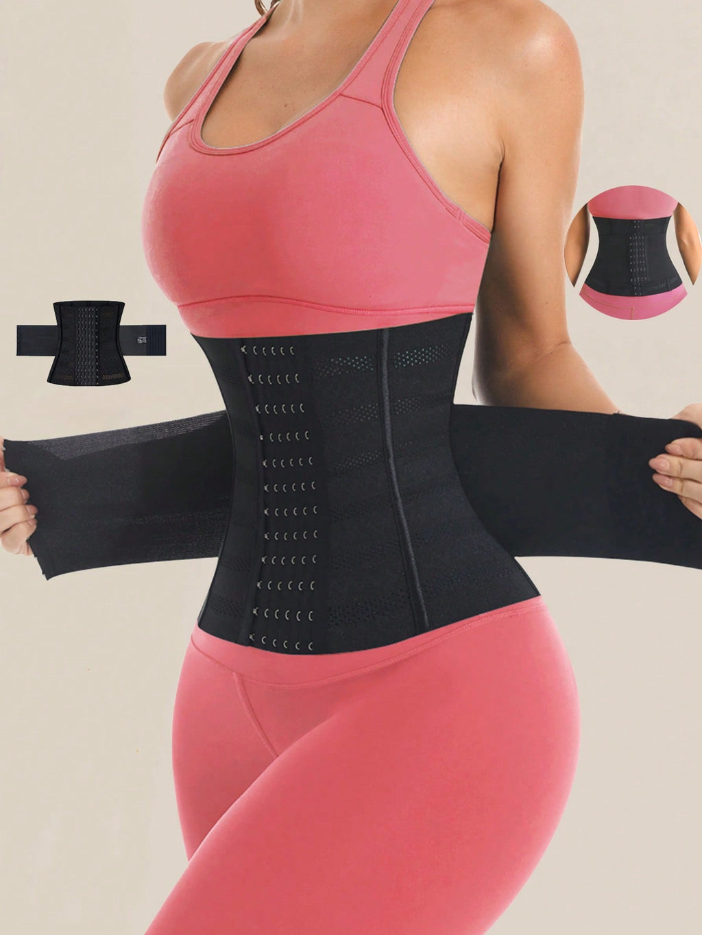 1pc Wrap Waist Trainer Double Belt Body Shaper Corset Shapewear Slimming Sheath Woman Flat Tightens Belly Sheath Waist Trainer Body Shaper