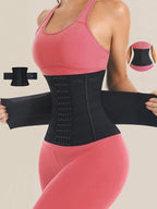 1pc Wrap Waist Trainer Double Belt Body Shaper Corset Shapewear Slimming Sheath Woman Flat Tightens Belly Sheath Waist Trainer Body Shaper