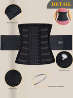 1pc Wrap Waist Trainer Double Belt Body Shaper Corset Shapewear Slimming Sheath Woman Flat Tightens Belly Sheath Waist Trainer Body Shaper