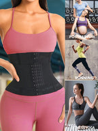 1pc Wrap Waist Trainer Double Belt Body Shaper Corset Shapewear Slimming Sheath Woman Flat Tightens Belly Sheath Waist Trainer Body Shaper