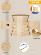1pc Wrap Waist Trainer Double Belt Body Shaper Corset Shapewear Slimming Sheath Woman Flat Tightens Belly Sheath Waist Trainer Body Shaper