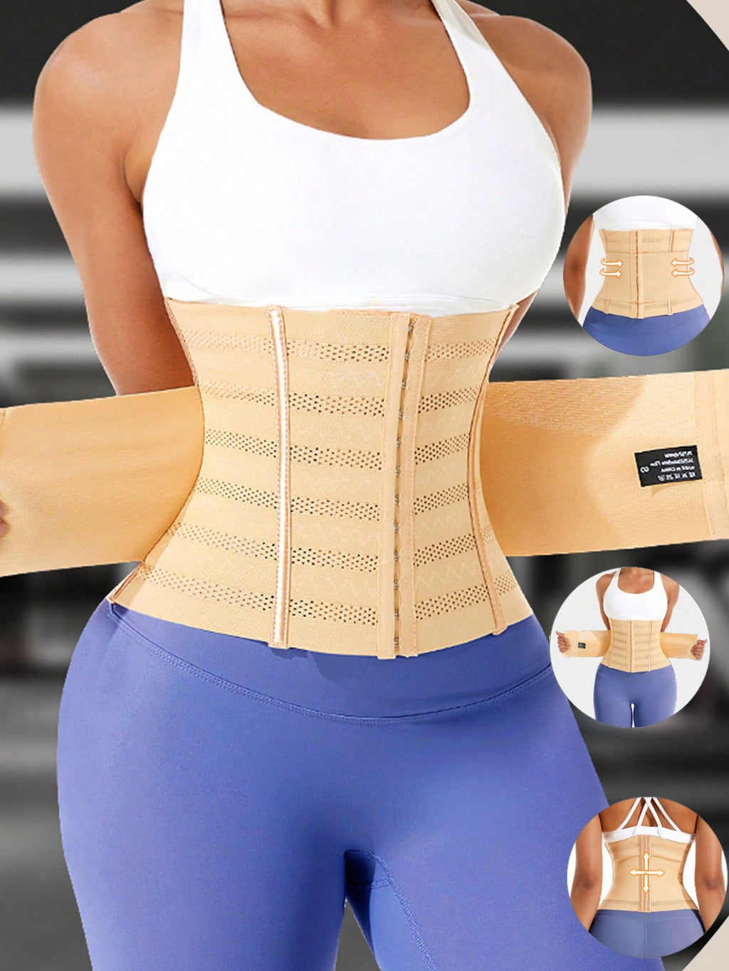 1pc Wrap Waist Trainer Double Belt Body Shaper Corset Shapewear Slimming Sheath Woman Flat Tightens Belly Sheath Waist Trainer Body Shaper