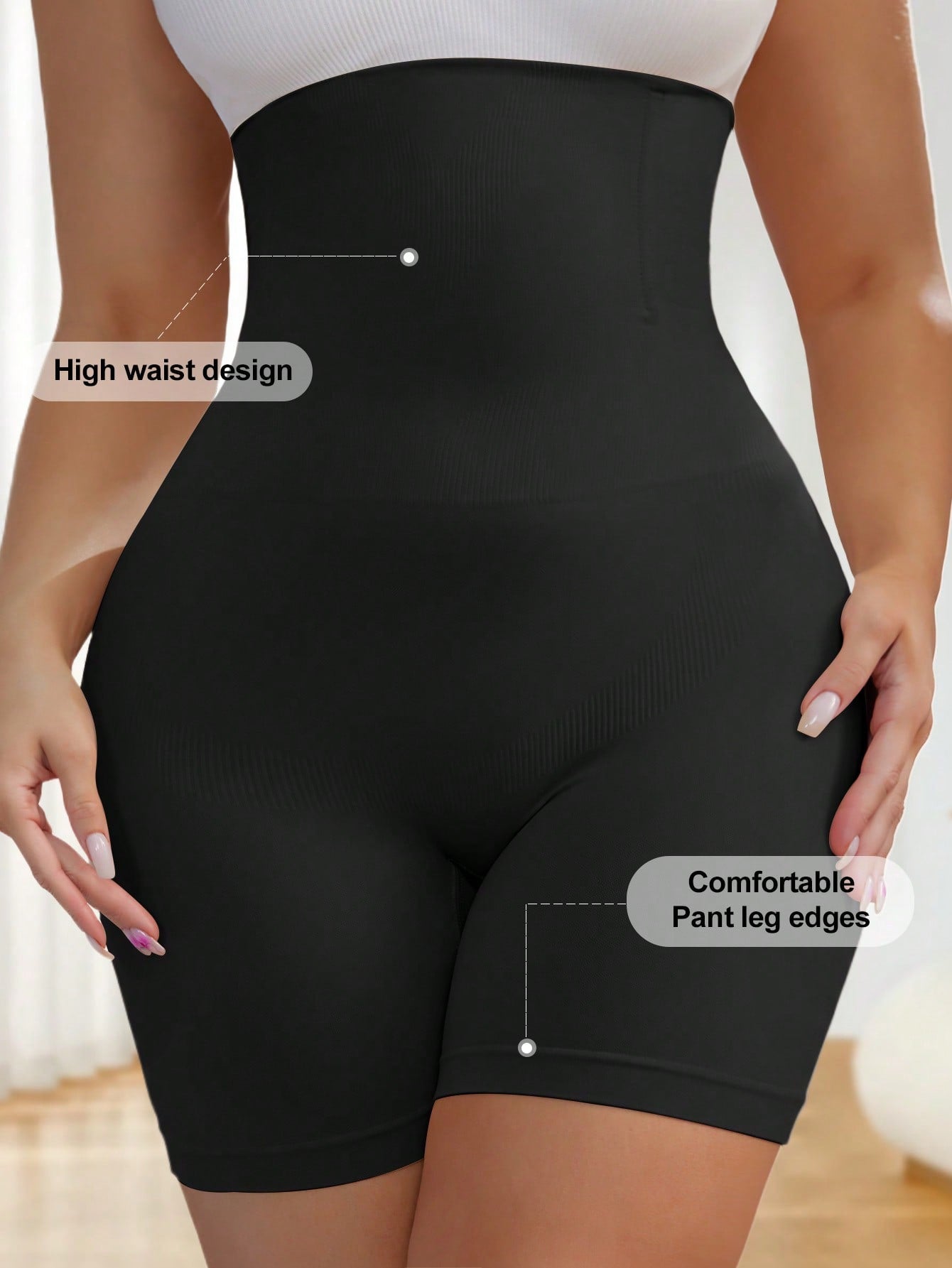 Plus Size High Waist Shaping Panties Seamless Tummy Control Panties Waist Trainer Body Shaper Slimming Sheath Woman Flat Belly Hip Butt Lifter Briefs Panty Shorts Women Underwear Girdle Shapewear