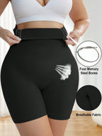Plus Size High Waist Shaping Panties Seamless Tummy Control Panties Waist Trainer Body Shaper Slimming Sheath Woman Flat Belly Hip Butt Lifter Briefs Panty Shorts Women Underwear Girdle Shapewear