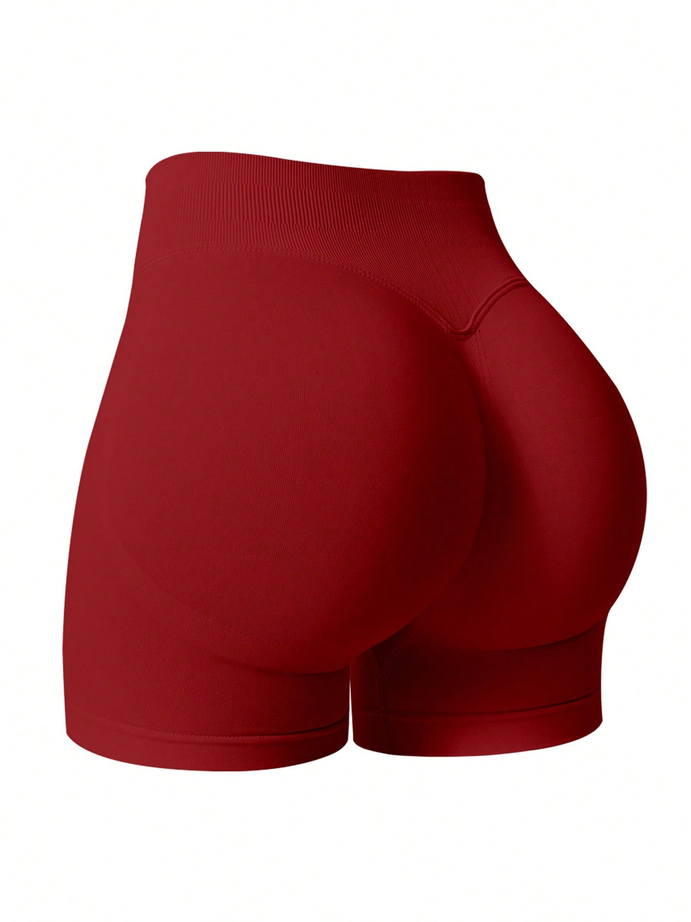 1pc Women's Solid Color Short Fitted Tight Workout Shorts