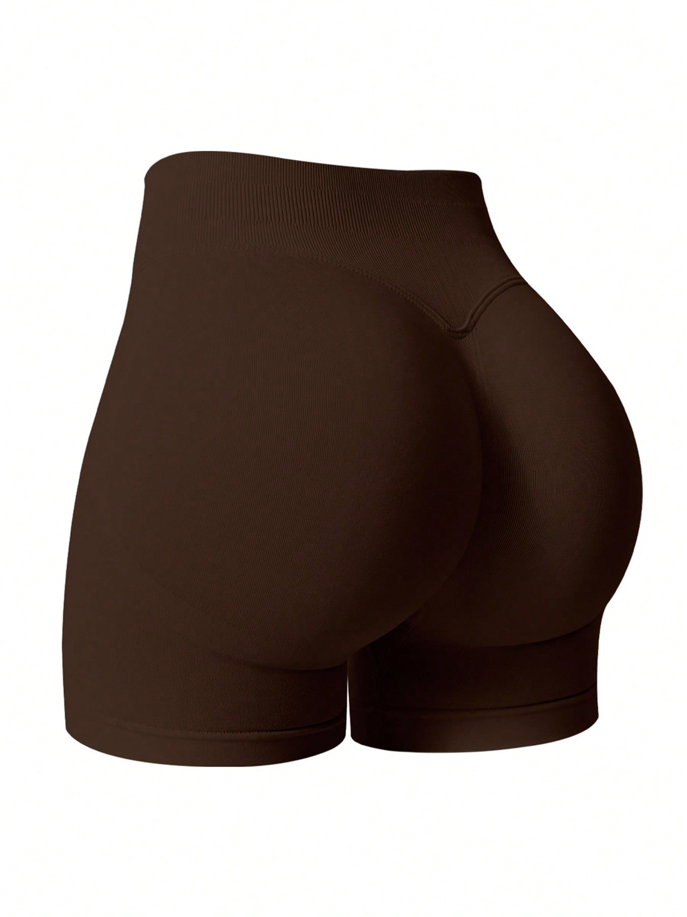 1pc Women's Solid Color Short Fitted Tight Workout Shorts