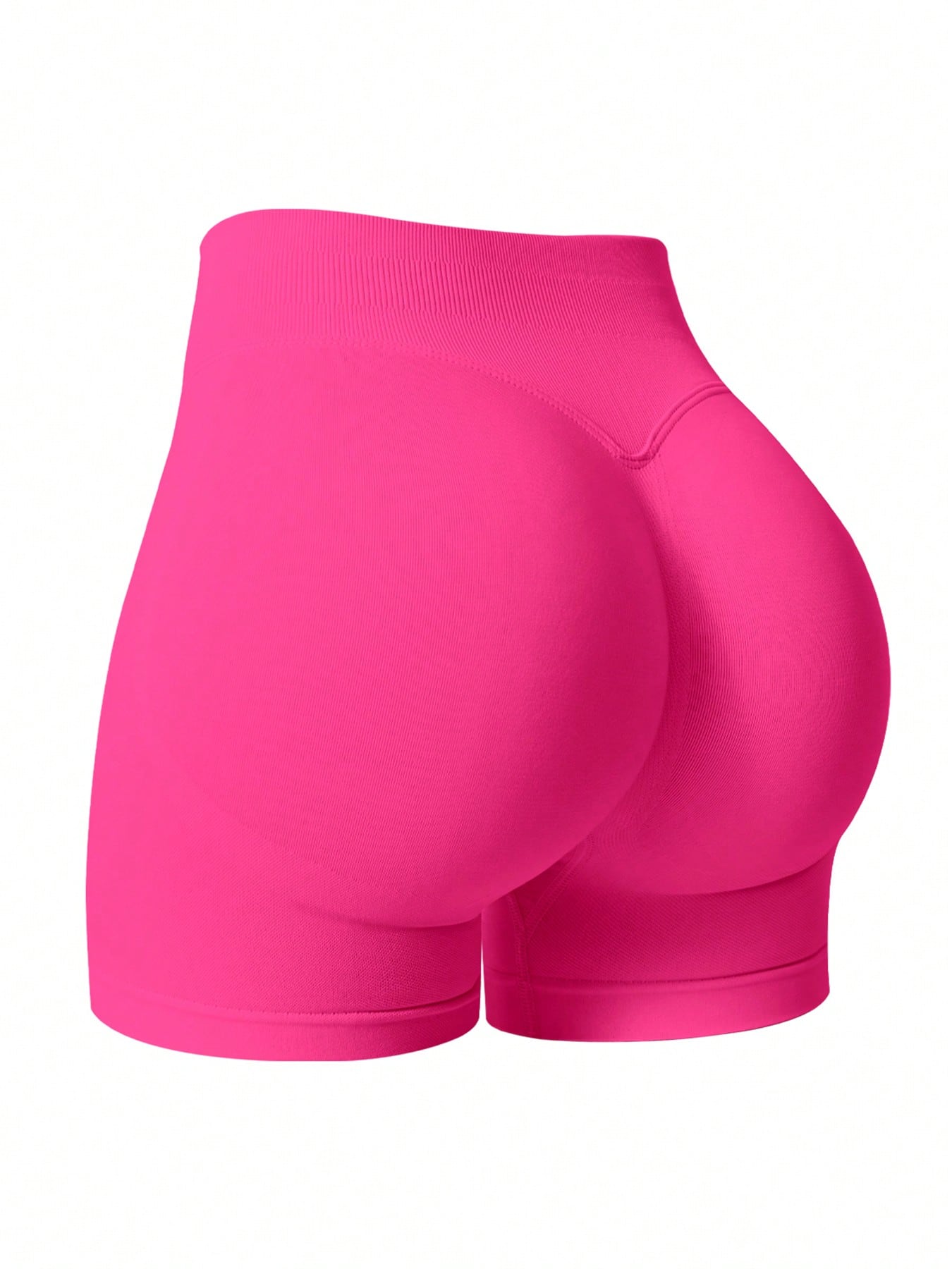 1pc Women's Solid Color Short Fitted Tight Workout Shorts