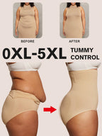 1pc Women High Waist Slimming Shapewear, Smooth Seamless Waist & Abdomen Control Bodysuit For Plus Size