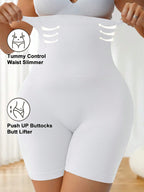 Plus Size High Waist Shaping Panties Seamless Tummy Control Panties Waist Trainer Body Shaper Slimming Sheath Woman Flat Belly Hip Butt Lifter Briefs Panty Shorts Women Underwear Girdle Shapewear