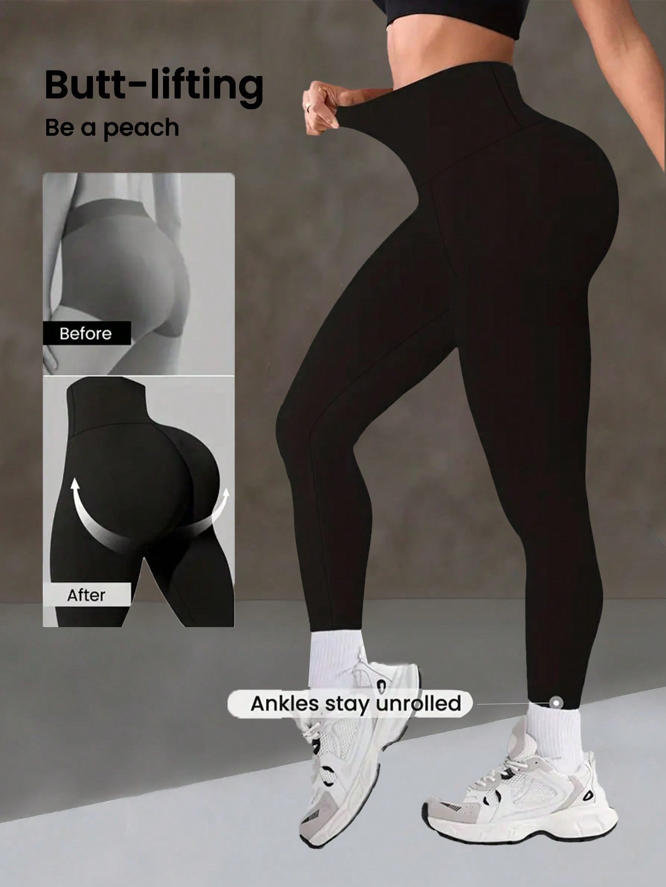 Women High Waist Long Workout Leggings, Summer Sports Casual Pants, Cinched Waist Lifting Yoga Trousers, Firm Abdominal Control Base Layer Pants