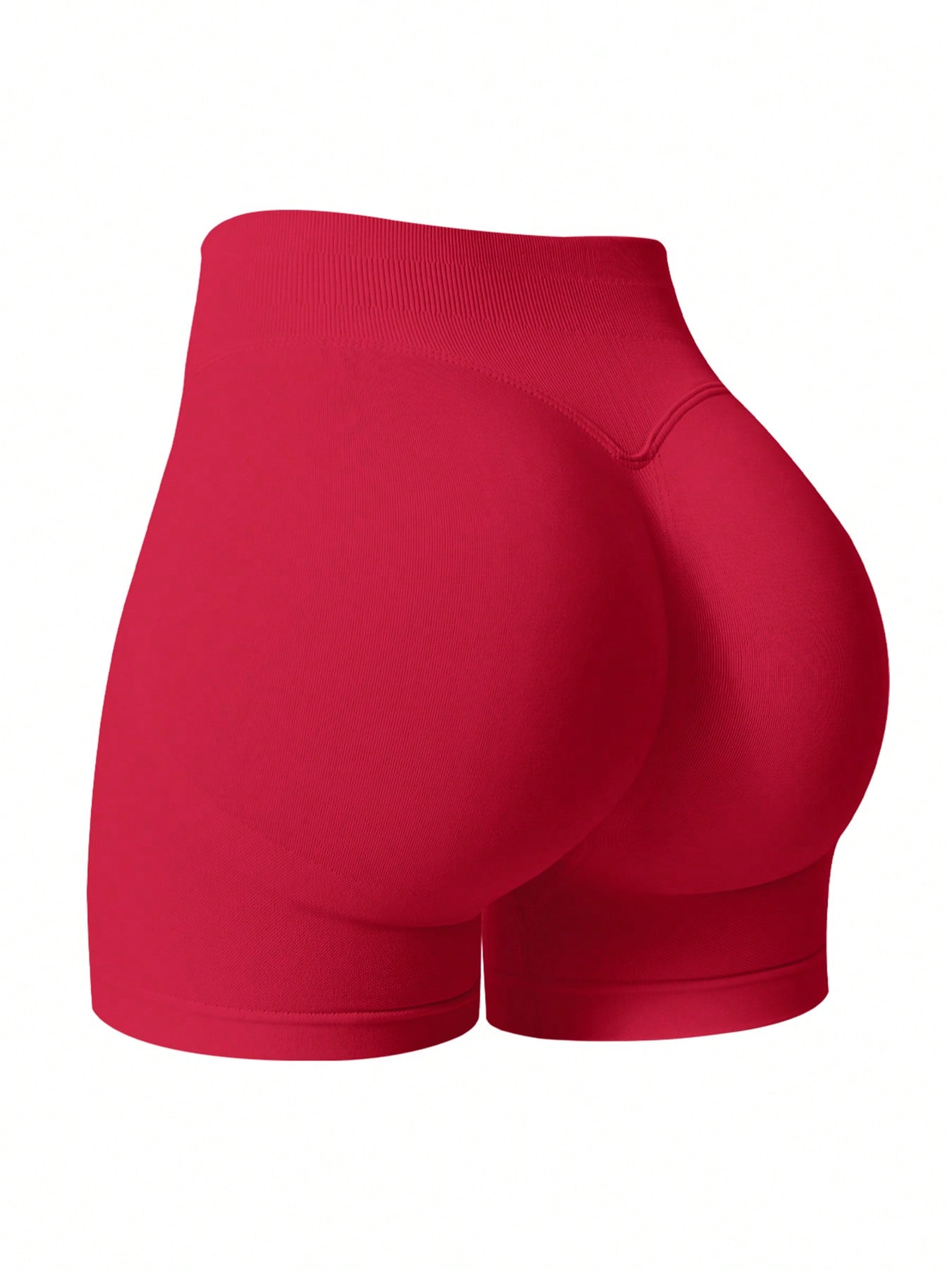 1pc Women's Solid Color Short Fitted Tight Workout Shorts