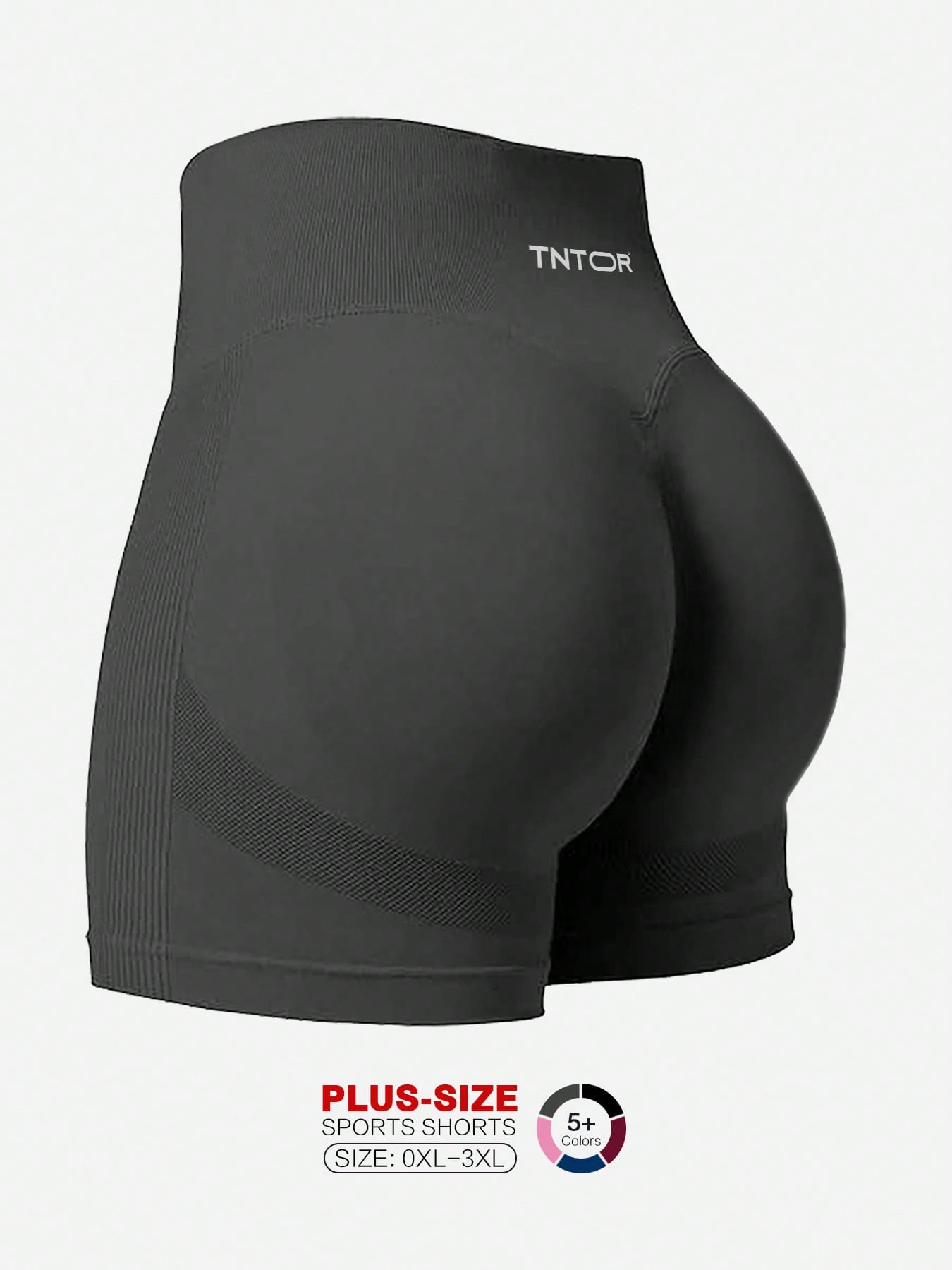 Plus Size Women's Elastic Yoga Shorts, High Waisted, Squat-Proof, Tummy Control, Suitable For Workout, Exercise, Cycling, Compression Shorts For Fitness Enthusiasts