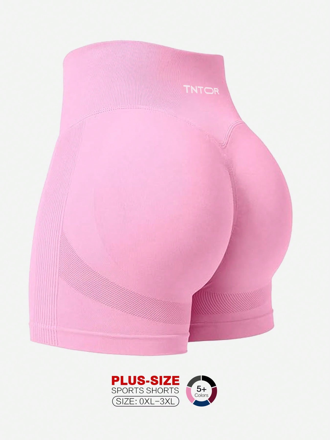 Plus Size Women's Elastic Yoga Shorts, High Waisted, Squat-Proof, Tummy Control, Suitable For Workout, Exercise, Cycling, Compression Shorts For Fitness Enthusiasts