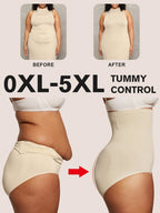 1pc Women High Waist Slimming Shapewear, Smooth Seamless Waist & Abdomen Control Bodysuit For Plus Size