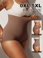 1pc Women High Waist Slimming Shapewear, Smooth Seamless Waist & Abdomen Control Bodysuit For Plus Size