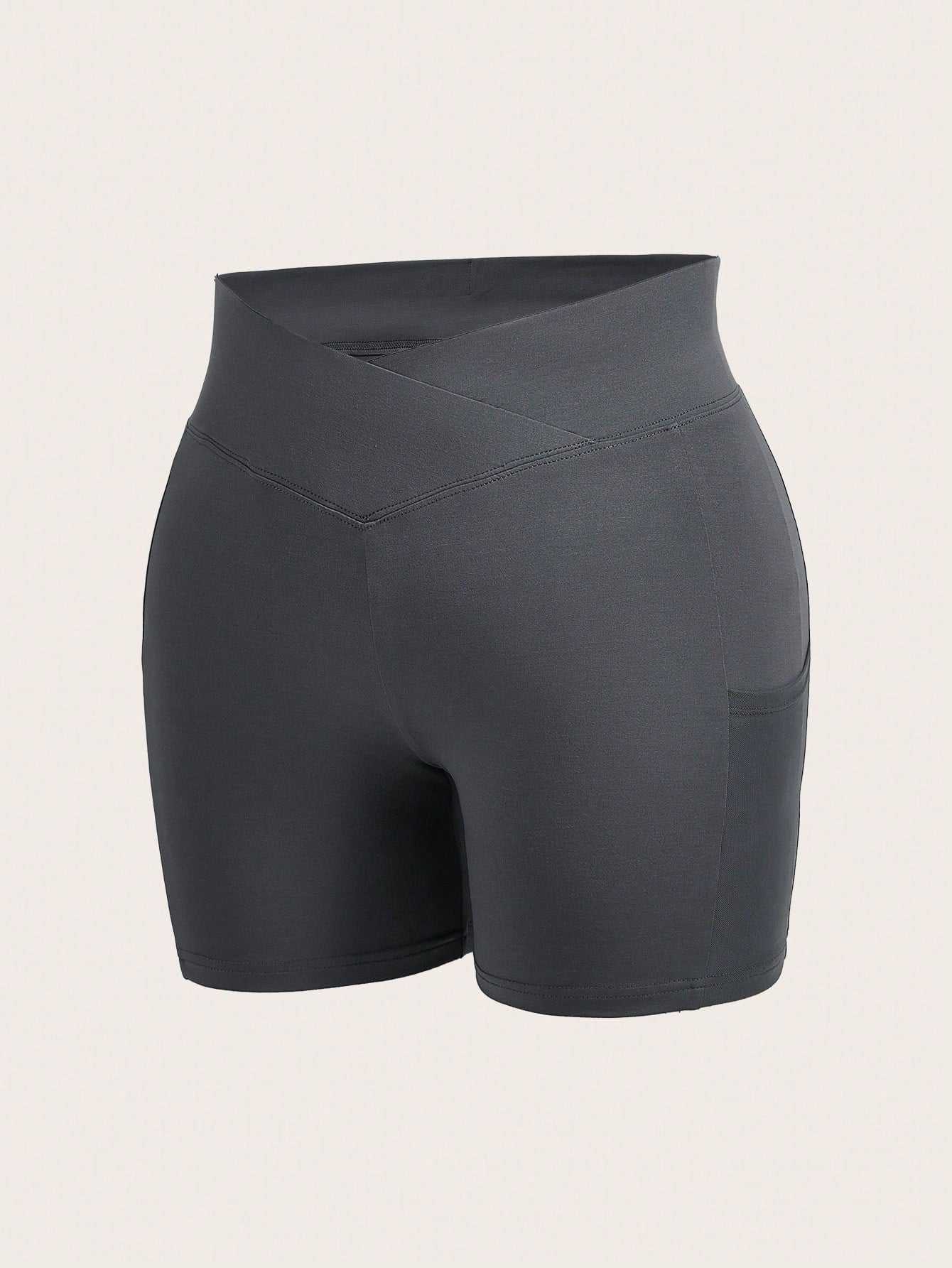 2pcs/Set Plus Size Women Solid Color Fitted Casual Leggings, Suitable For Summer Women's Sportswear